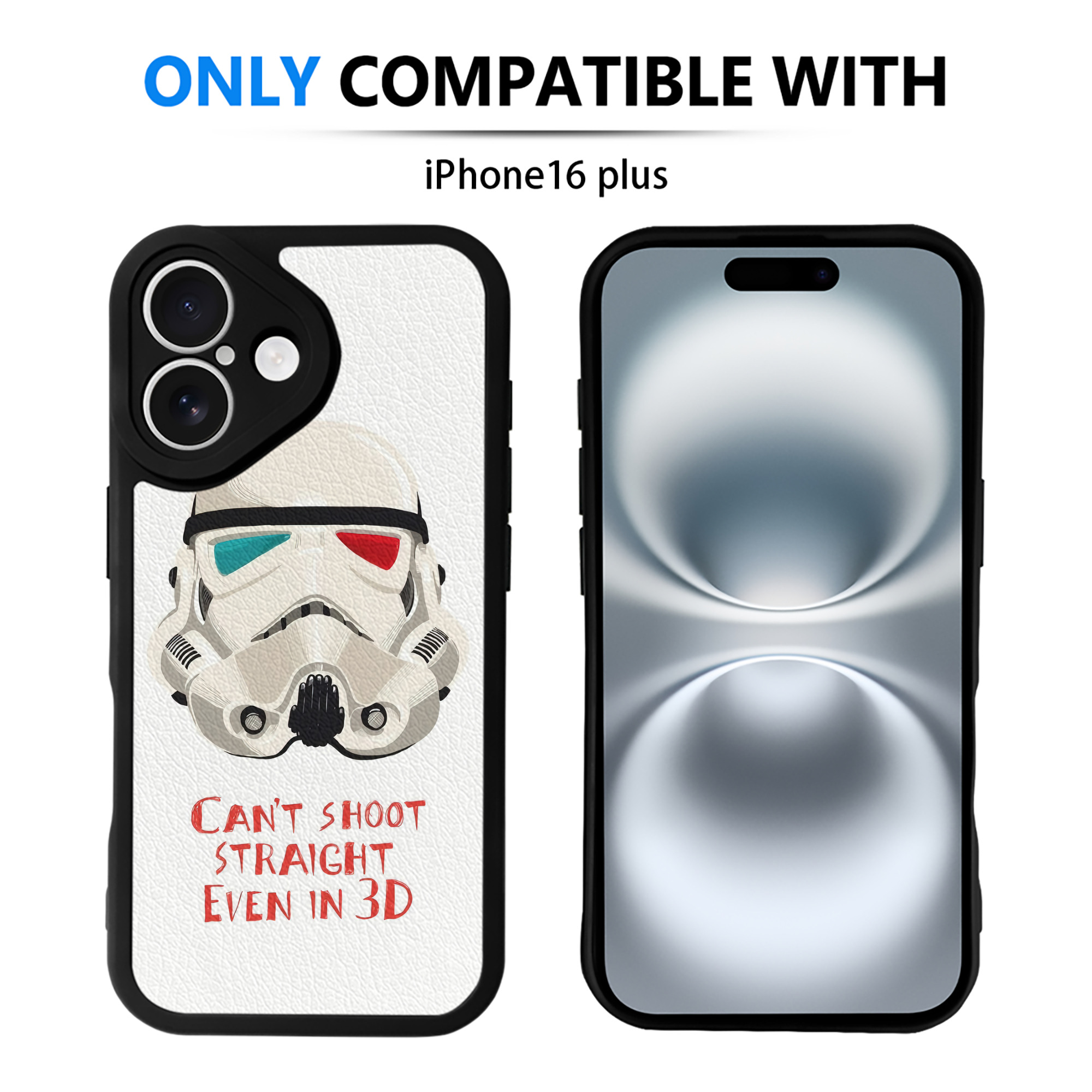 （画像用） スター・ウォーズ Star Wars 【iPhone 16シリーズ対応】シリコンスマホケース（レザー調） 材質：シリコン